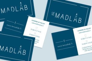 Création de cartes de visite pour MadLab